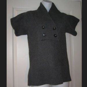 Banana Republic Gray Cowl Neck Wool Sweater Tunic Medium